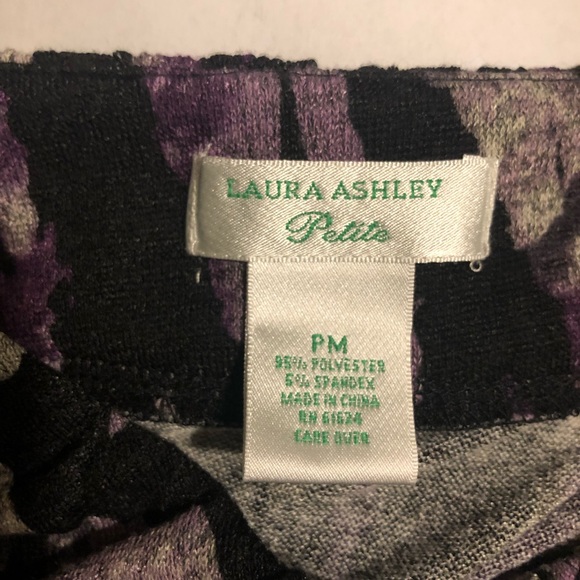 Laura Ashley Petite Animal Print Boat Neck Top - Picture 8 of 8